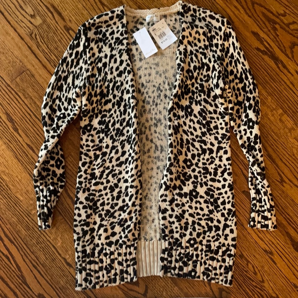 Leopard Print Cartigan